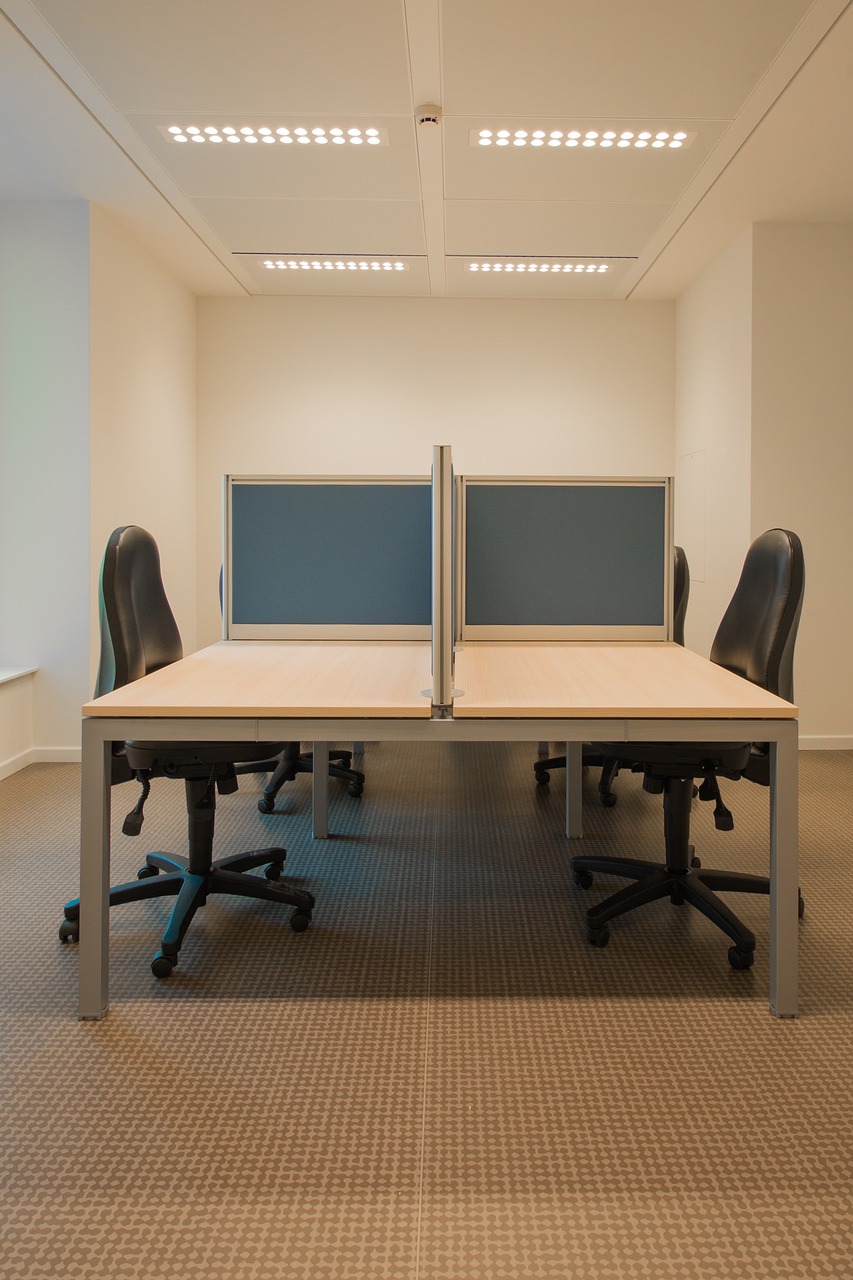 Glass office partitions